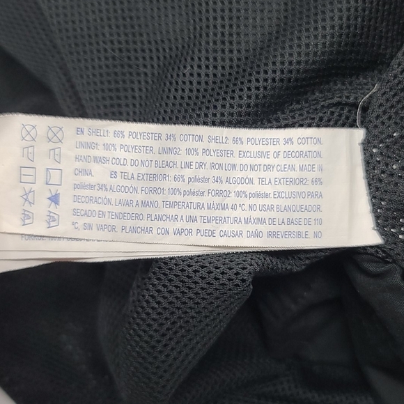 Forever 21 Quarter Zip LOS ANGELES Mesh Lined Hoodie Size Small Black White - Picture 8 of 9